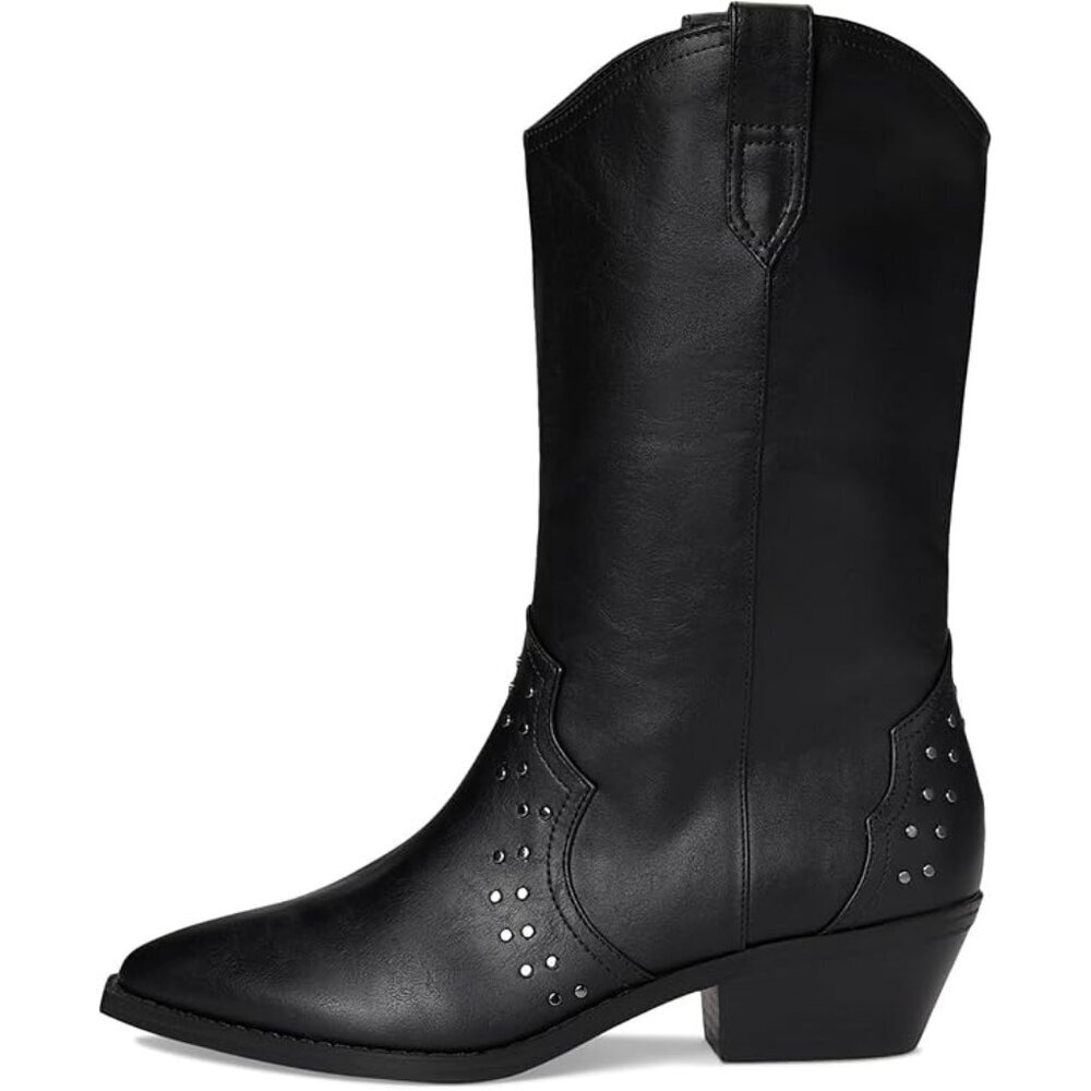 DV Dolce Vita Karol Boots Womens 7.5 Studded Western Cowboy Snip‎ Toe New